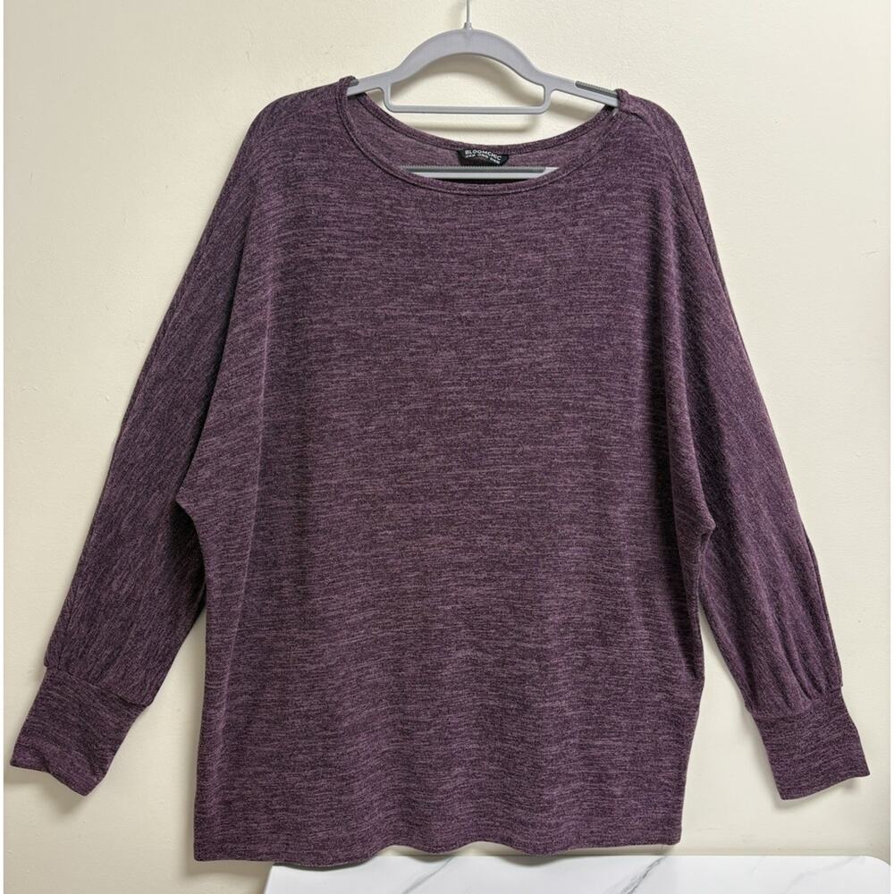 BloomChic Women’s 18 20 Lightweight Purple‎ Long Sleeve Pullover Top Plus Size